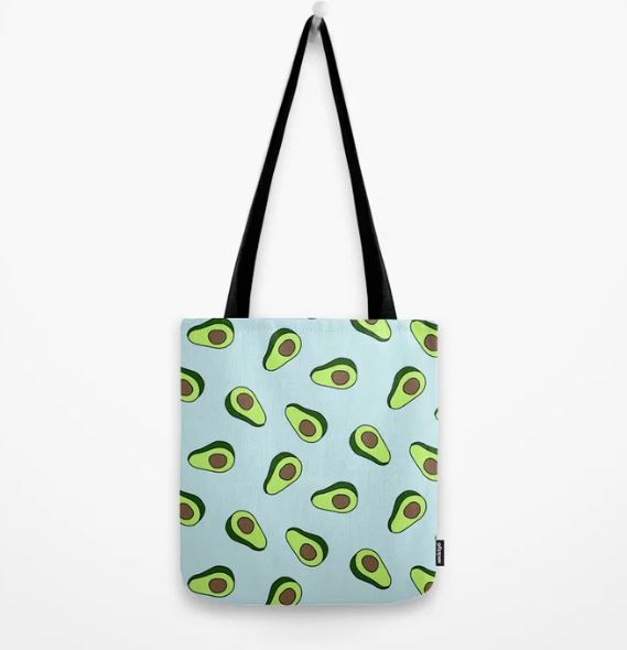 Avocado Print Tote Bag
