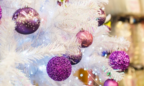Purple and White | Christmas Tree Color Combinations