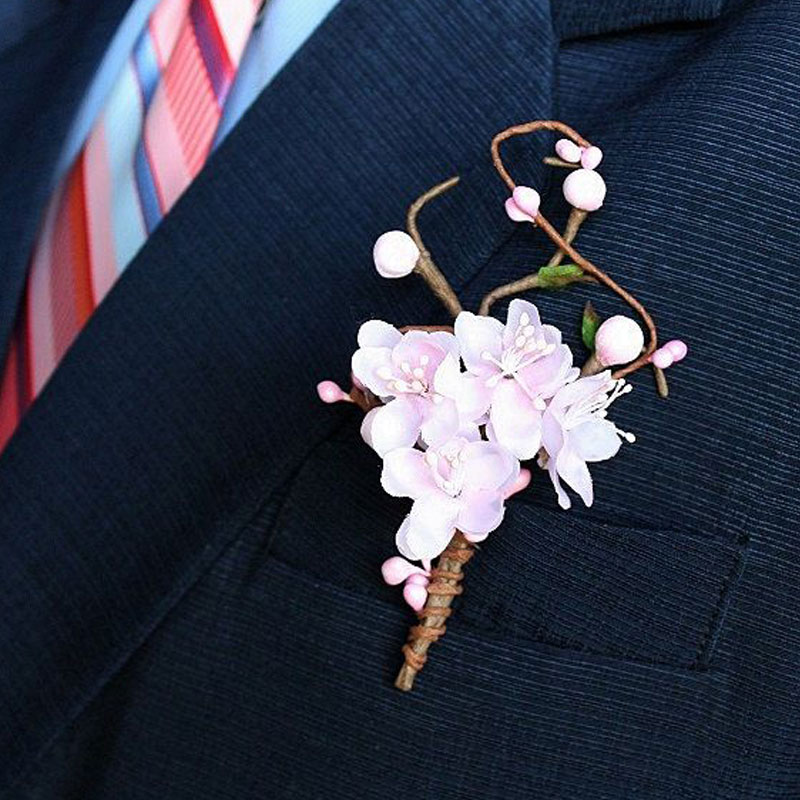 Groom buttonhole. Weddings accessory Groom jewelry Beach wreath Handmade groom boutonniere Groom pearls boutonniere Groom lapel pin